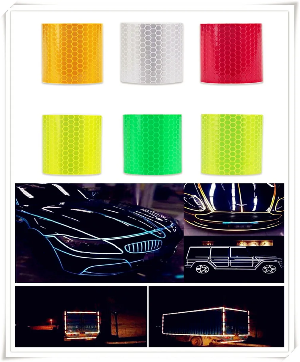 Car Accessories Reflective Sticker Decal Warning Tape Film for Mercedes Benz AMG GT GLC GLE GLS R Class ML GL G R