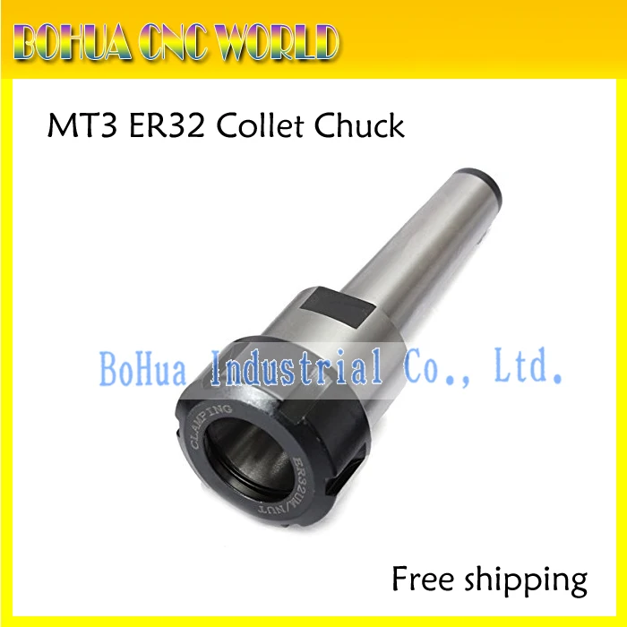 1PC ER32 MT3 M12 Collet Chuck Holder Fixed CNC Millling  Morse taper #3 Spindle