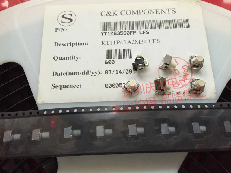 Imported C&K ITT KT11P4SA2M34LFS Touch Switch Tactile Switch 1VA 32V Spot