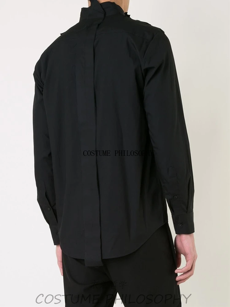 M - 6XL! High quality brand menswear  The newly designed and made woolen men's shirts can be customized for dark men's wear