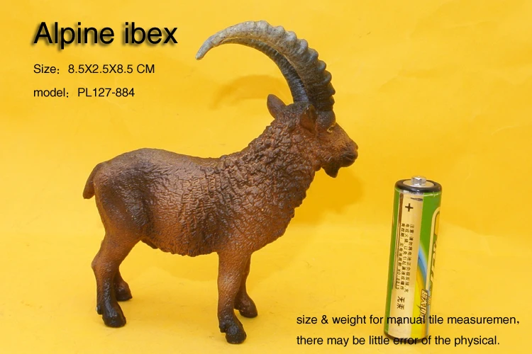 Hot toys: Alpine ibex goat simulation model  Animals   kids  toys children educational props