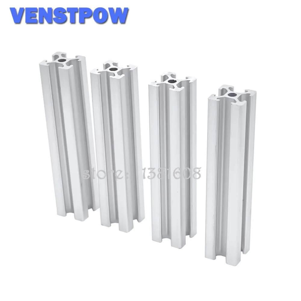 4pcs/lot 2020 Aluminum Profile Extrusion 600mm to 800mm Length Linear Rail 650mm 700mm 750mm for DIY 3D Printer Workbench CNC