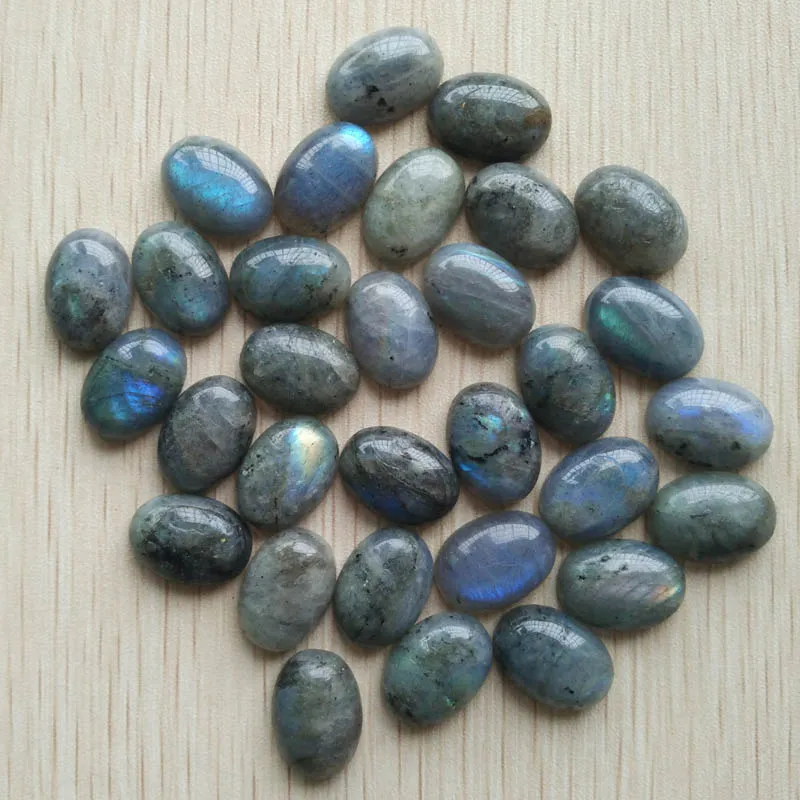 

Wholesale 30pcs/lot 2017 new fashion natural spectrolite Oval CAB CABOCHON stone beads 13x18mm for jewelry making free shipping