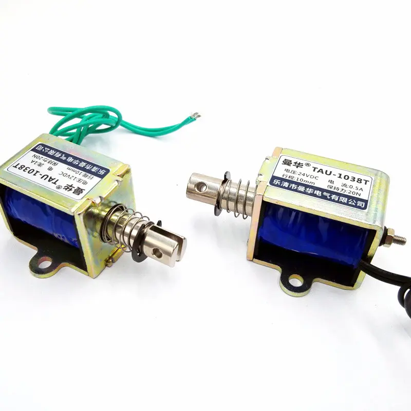 DC 24V 2kg/20N Push Pull TAU1038T Electromagnet Stroke 0-10mm Open Frame Solenoid 12V TAU-1038T - Image 4