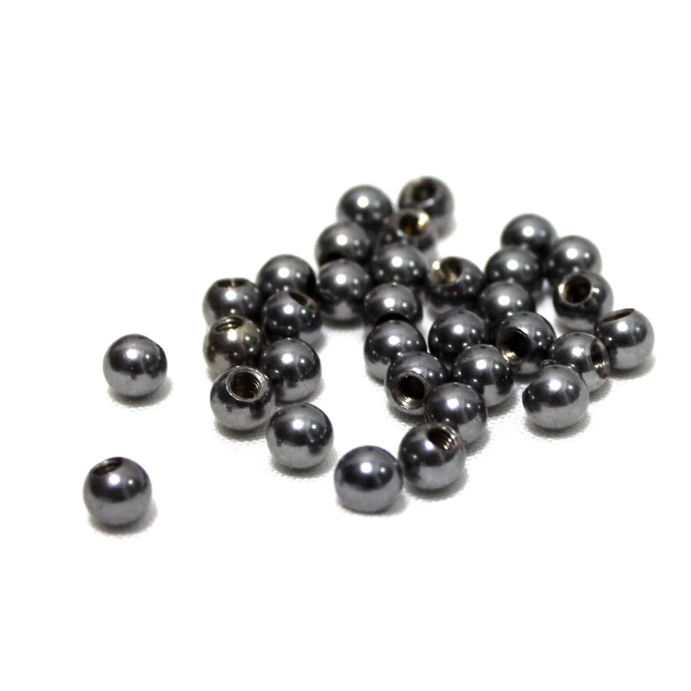 (Pack of 100) Stop Motion Armature 6mm diameter Steel Ball with M3 threaded hole