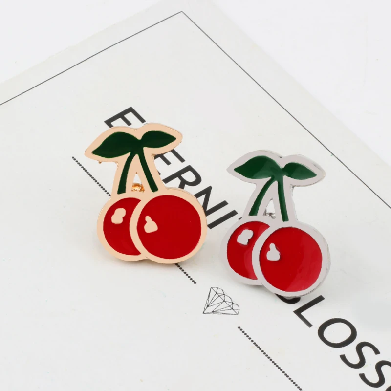 30 Style Fruit Vintage Brooch Watermelon Strawberry Enamel Pin Badge Cherry Brooches For Women Jewelry Men Accessories Pins Gift