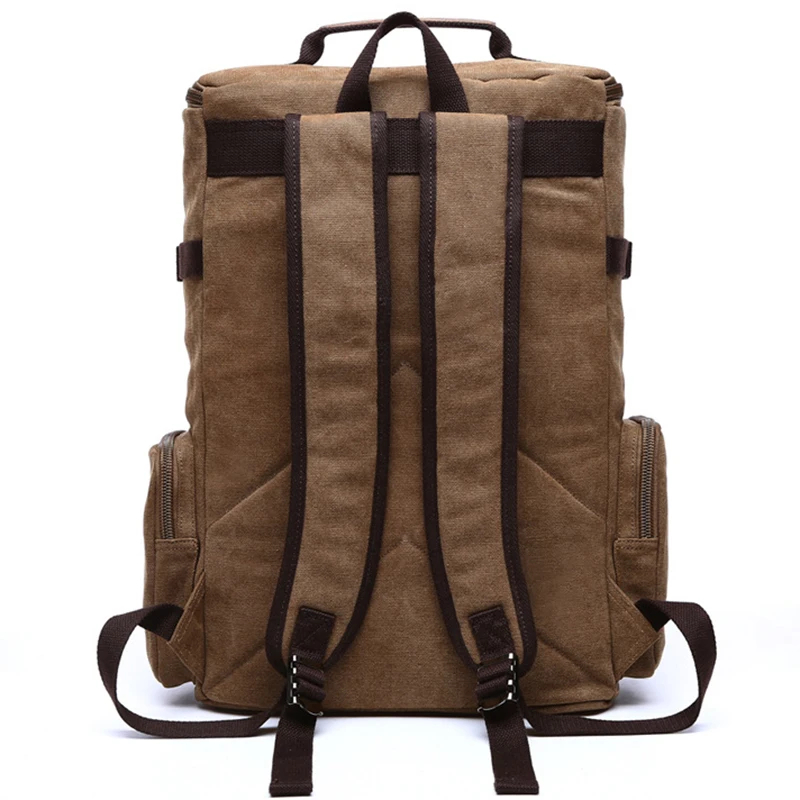 Canvas Backpack Men Solid Travel Bags Mochila Masculina Bolsa School Bag Material Escolar Laptop Notebook Backpacks Rucksack