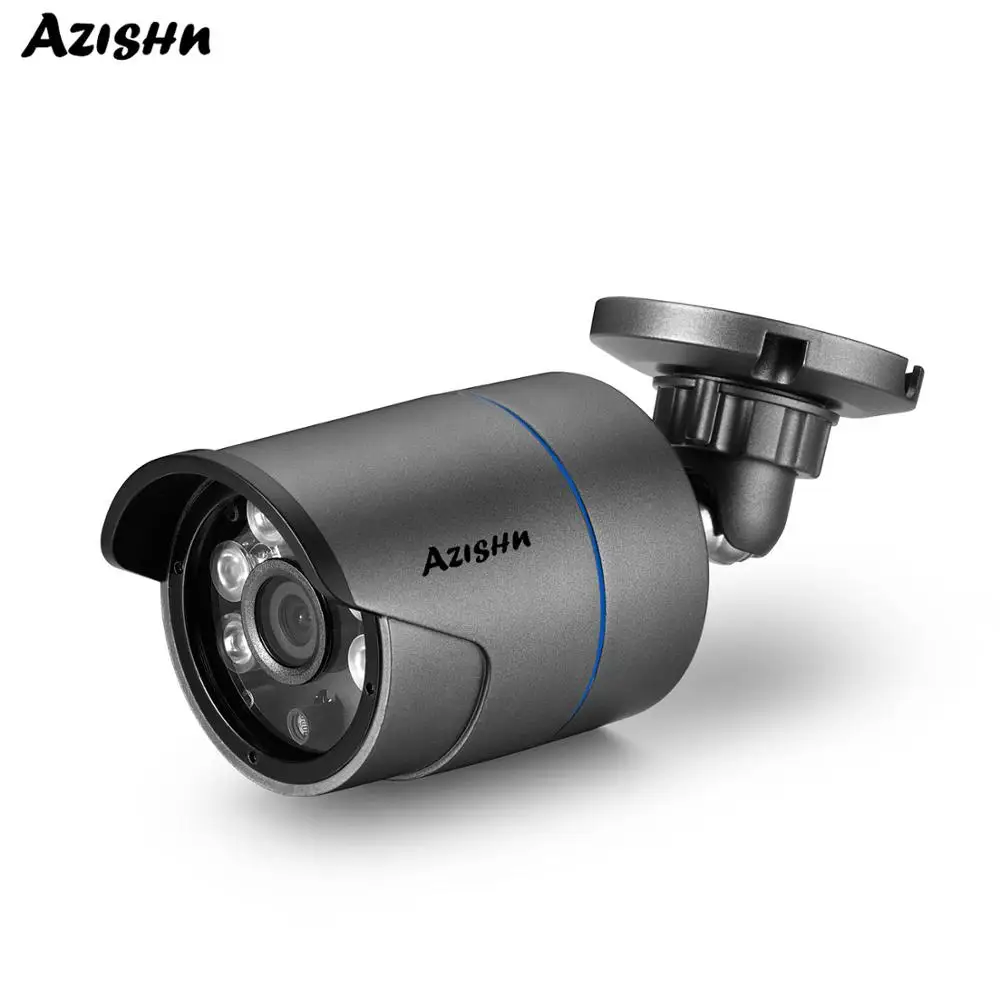 AZISHN 5MP POE IP Camera H.265 SONY IMX335 Sensor Outdoor Waterproof Cam Motion Dectection DC12V/48V POE Module Optional