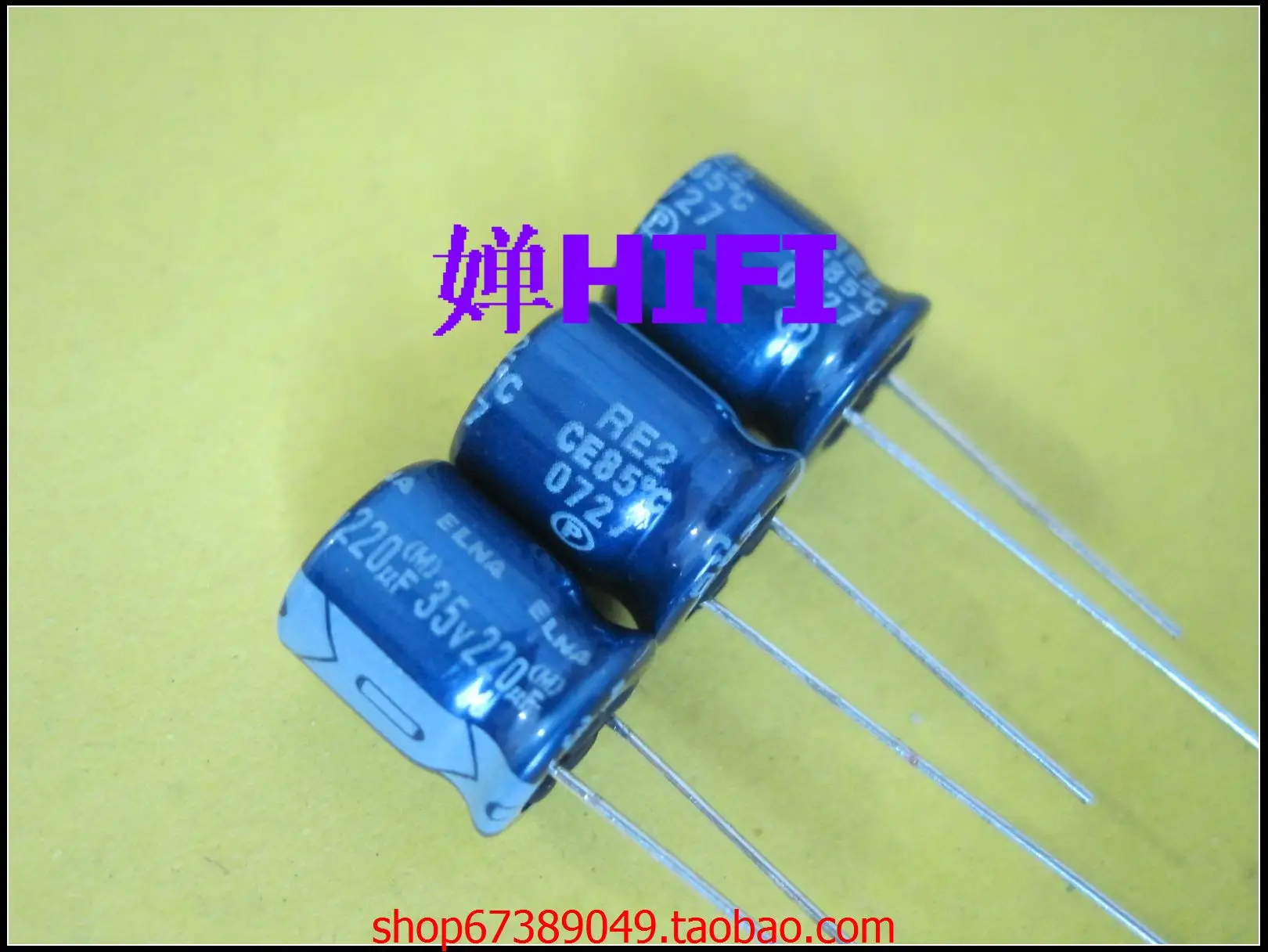 

2020 hot sale 20PCS/50PCS ELNA original RE2 blue robe electrolytic capacitor 35v220uf 10x12mm free shipping