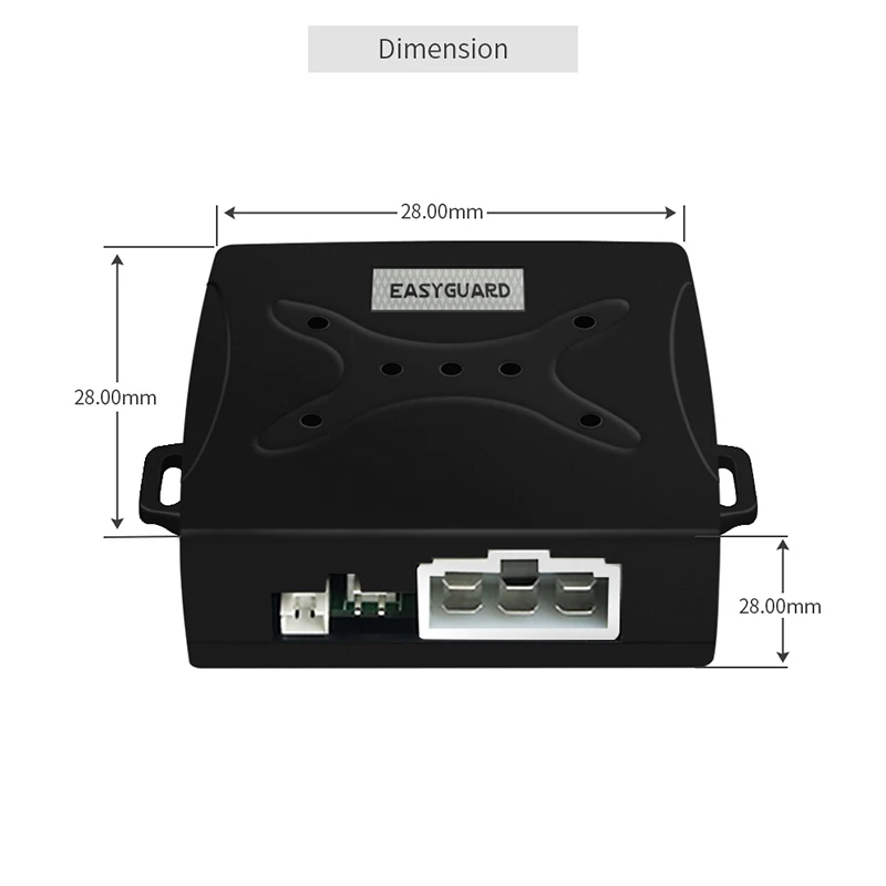 EASYGUARD RFID car alarm system with push button start & Transponder Immobilizer engine lock or unlock DC12V