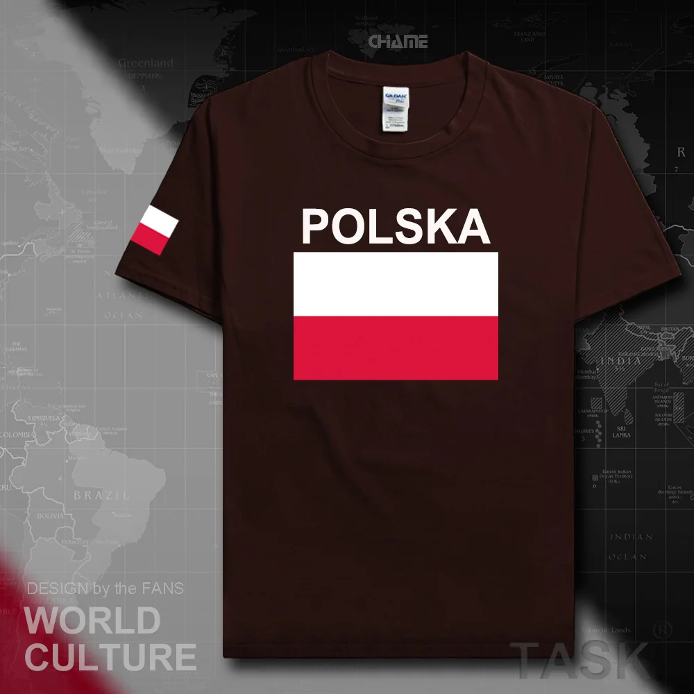 Poland mens t shirts Polish Pole 2017 jerseys hip hop nation cotton t-shirt fitness clothing tops tees country POLSKA POLAK flag