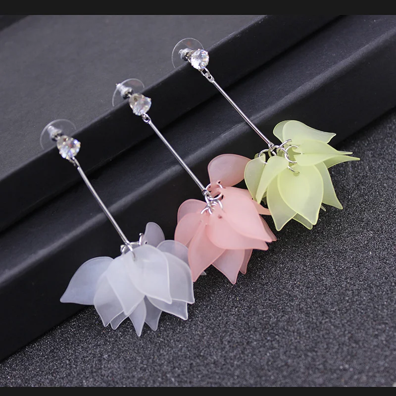 2019 new design fashion brand jewelry elegant flower earrings for women summer style gift earring