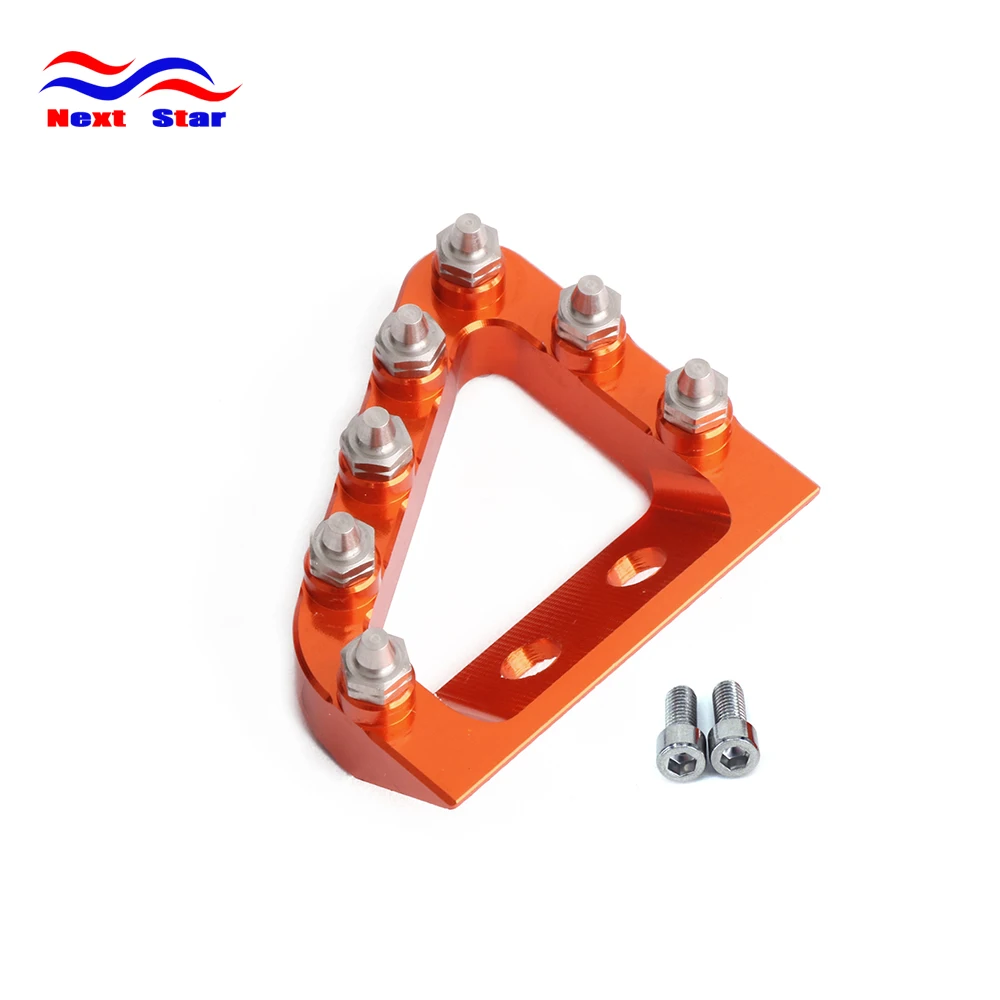 CNC Rear Brake Pedal Step Plate Tip For KTM SX SXF EXCF XCF EXC XCW EXCF 125 150 250 350 450 500 2017 2018 Motocross Enduro Bike