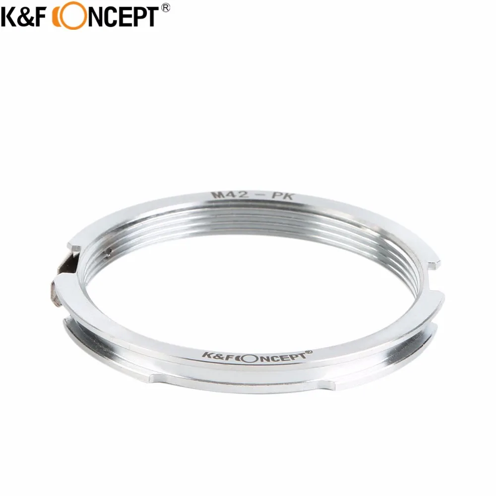 K&F CONCEPT for M42-PK Camera Lens Adapter Ring of Metal fit for M42 Screw Mount Lens to for Pentax K Mount Camera Body