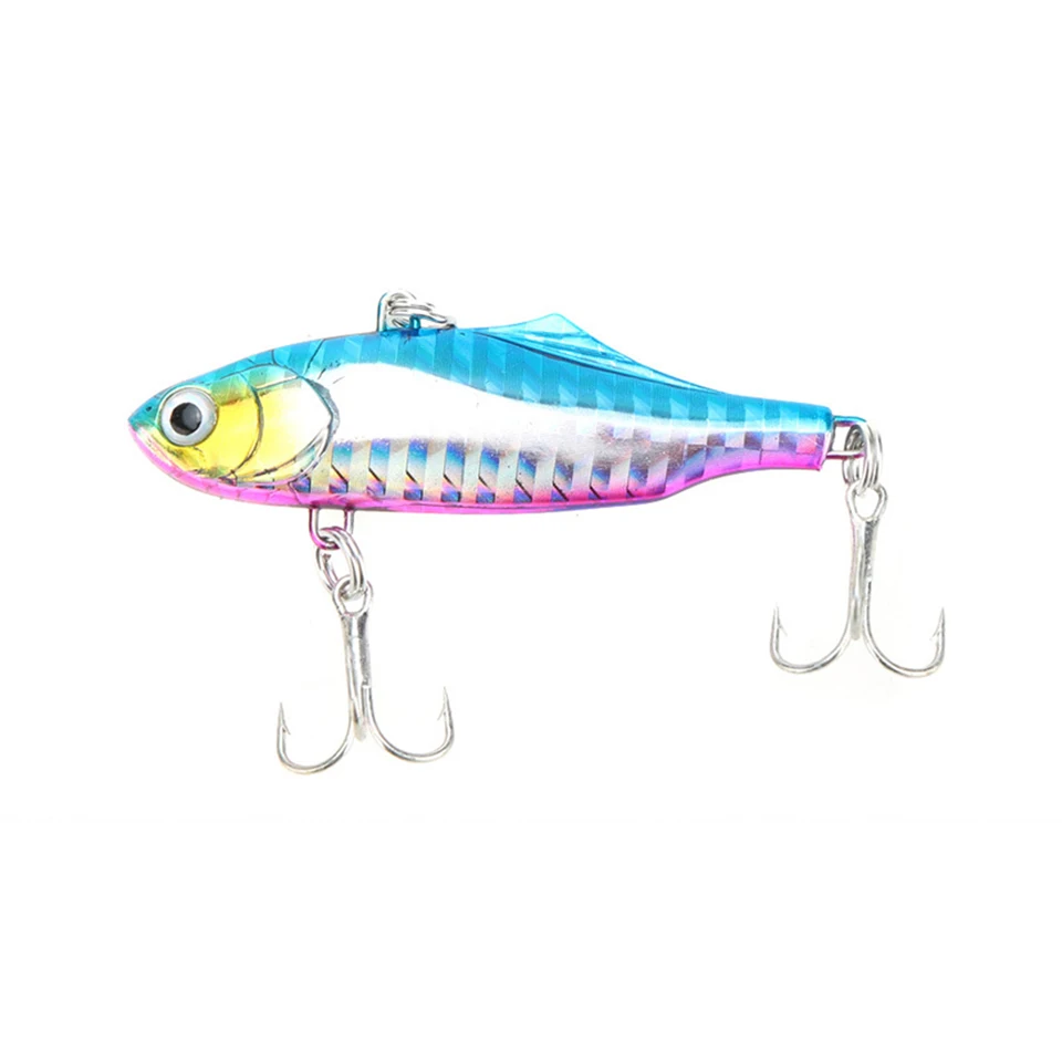 WALK FISH 1Pcs Winter Fishing Lures Plastic VIB Hard Bait Lead Inside Vibration Fishing Tackle Wobbler Lure