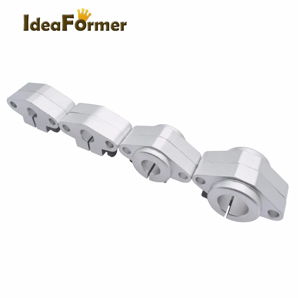 Soporte de eje de rodamiento SHF8 SHF10 SHF12 SHF16 para varilla de 8mm, 10mm, 12mm, 16mm, soporte de eje redondo Diy XYZ Table CNC Router 3D impresora