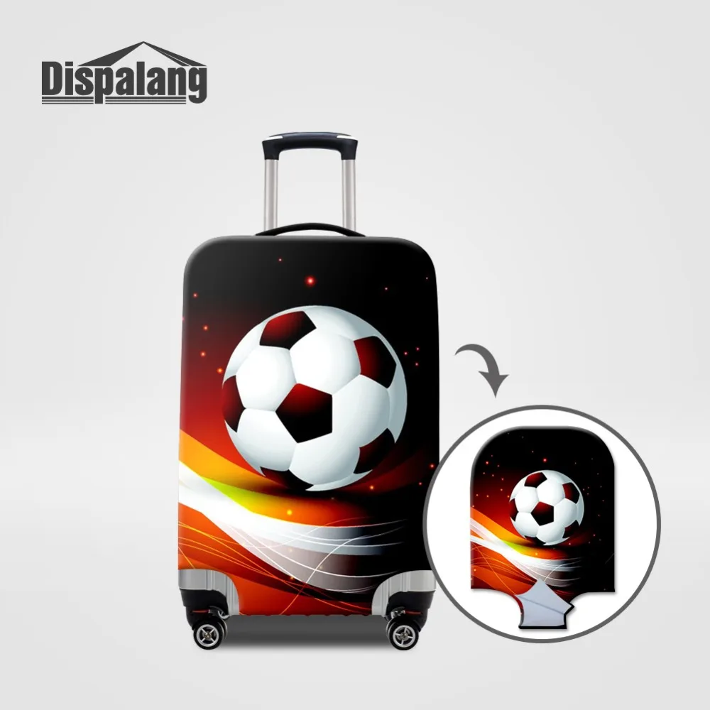 Football Printed Luggage Protector Cover Elastic Stretch Dustproof Travel Accessories Custom Photo Suitcase Protective Case