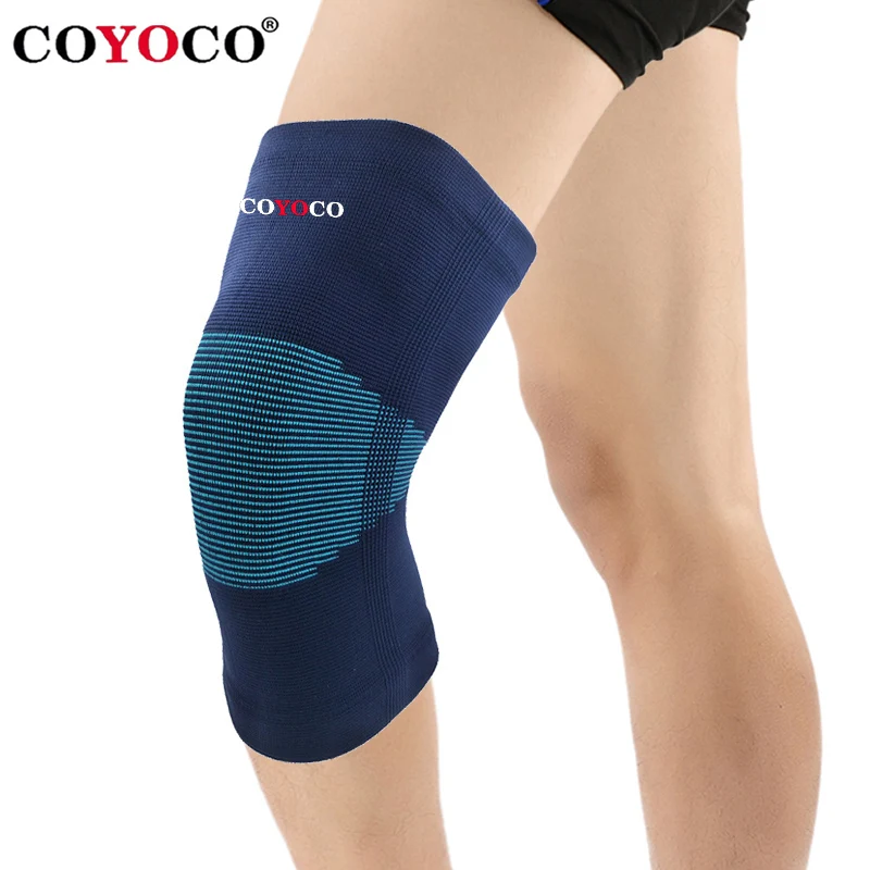 1 Pcs Sports Knee Pad Support Protector COYOCO Brand Kneepad Prevent Arthritis Injury High Elastic Knee Guard Keep Warm Brown