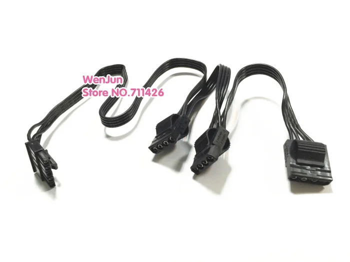 Imagem -03 - para 3x Ide Molex 4pin Modular Cabo Adaptador de Alimentação para Corsair Hx520w Hx620w Hx650w Psu Alta Qualidade 5pin