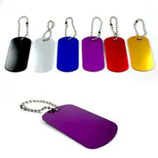 The most popular best-selling Military Dog Tags Anodized Aluminum Engravable Blanks Wholesale metal dogtags  FH890158