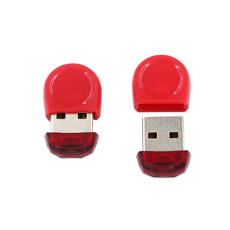 Fashion USB Flash Drive USB 2.0 Super Mini Red Pendrive 4GB 8GB 16GB 32GB 64GB Memory Stick High Speed Small Pen Drive  Hot Sale