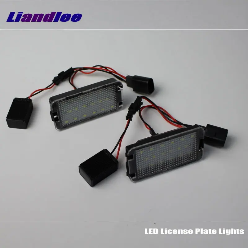 Liandlee Car License Plate Lights For SEAT Exeo Saloon/ST 2008-2013 Auto Number Frame Lamp Bulb LED Illumination Accessories