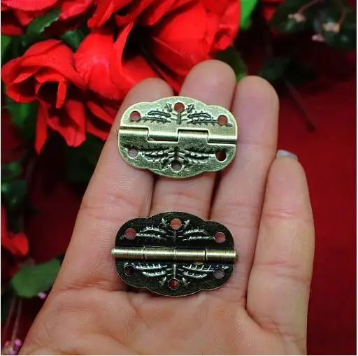 Free shipping 30pcs/lot antique hinge  metal printing small hinge  wooden gift box hinge  6 hole small hinge hinge30 * 22MM