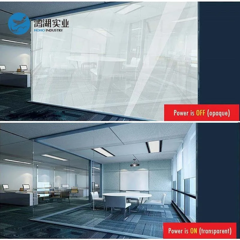 Smart PDLC Film White to Opaque Switchable Glass Film High quality Tint Film With (on/off switch)