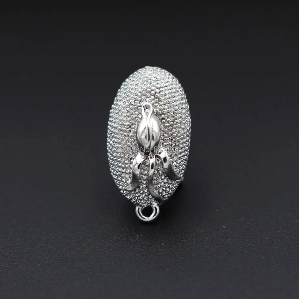 Stud Clip Earrings Post with Loop Hanger Oval Findings DIY Nigerian Ethiopian Arab Inidan African Women Wedding Jewelry Making