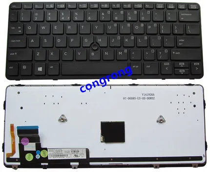 US Black keyboard FOR HP EliteBook 820 G1 820 G2 backlight With pointing sticks Laptop Keyboard English