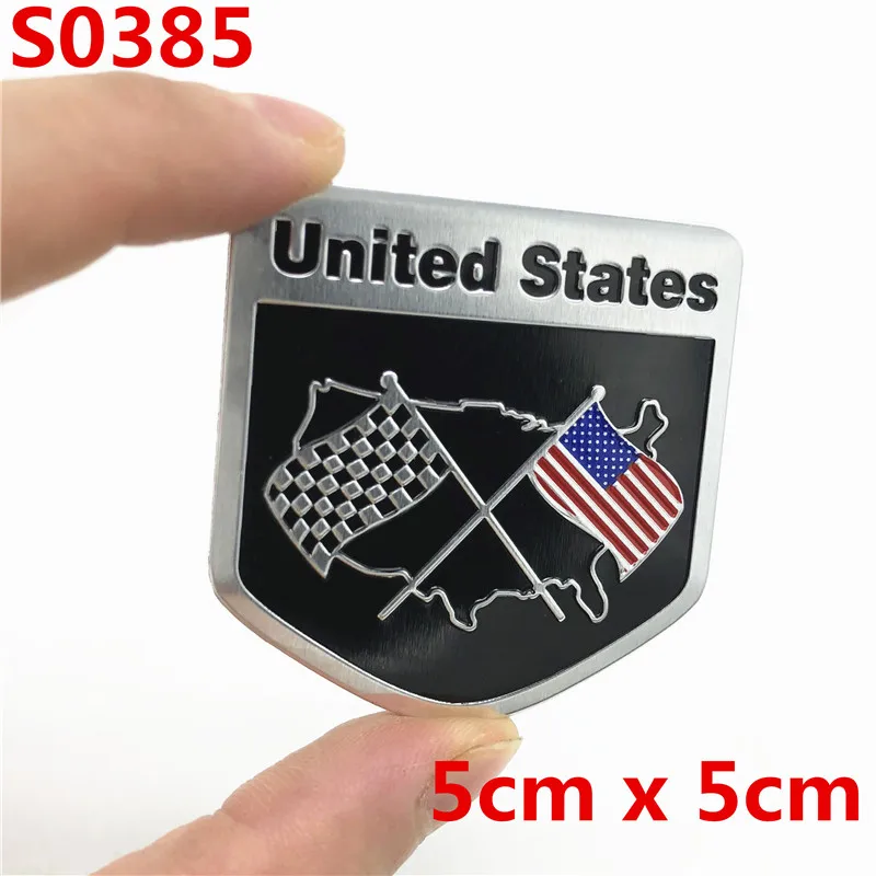 Car Styling Auto USA Sticker 3D American Flag Badge Emblem Decal Decoration For Ford Cadillac Dodge Ram Toyota Honda