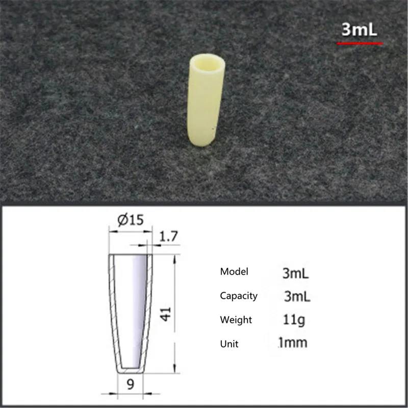 

99.5% corundum crucible/Alumina ceramic crucible/3ml/Temperature resistance 1600 degree / sintered ceramic crucible