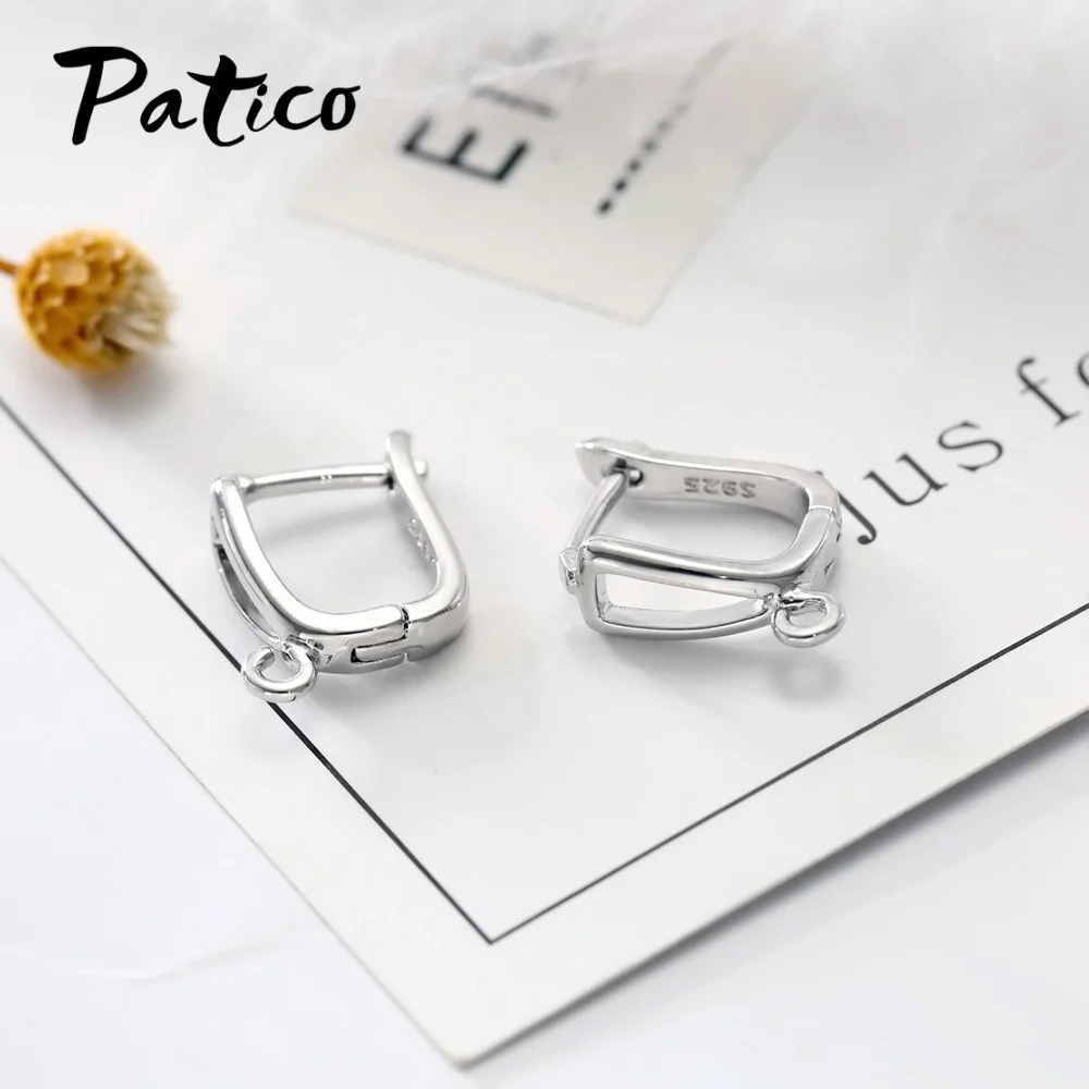 Fashion New Arrival U-shaped Jewelry Buckle Earrings 925 Sterling Silver ColorColor Best Sell Handmade Earring Accessory