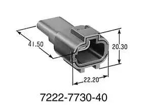 

Free shipping 5pcs 3pin auto replacement wiring harness waterproof electric connectors 7222-7730-40