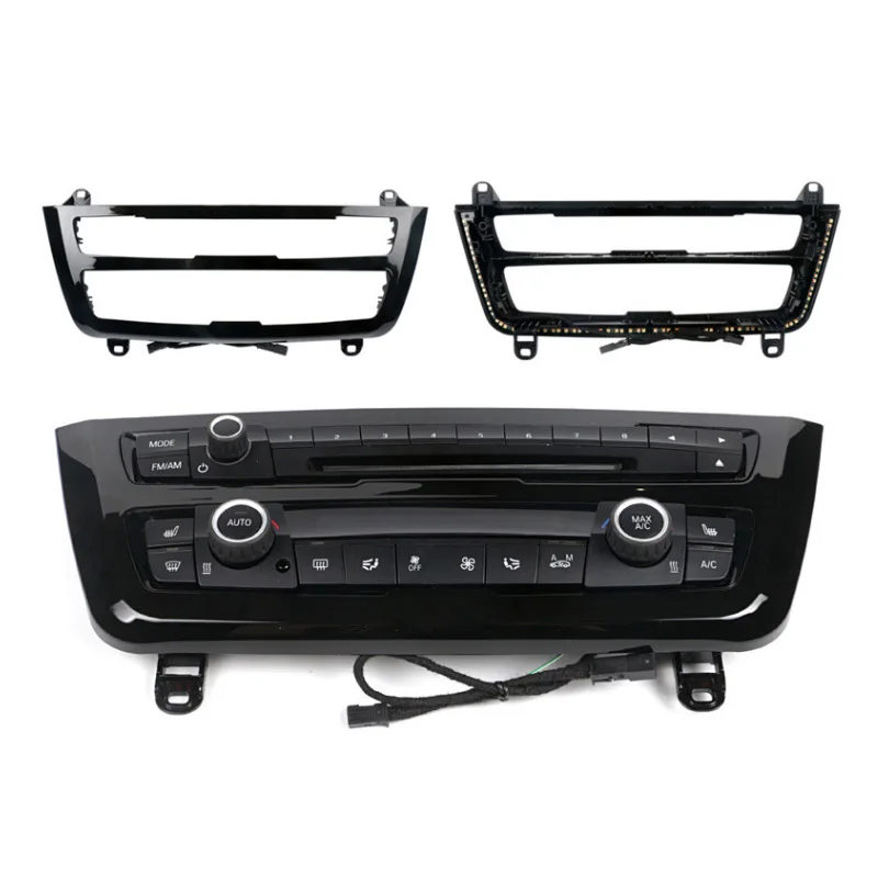 radio trim led dashboard center console AC panel light with blue and orange color Atmosphere light For BMW 3 & 4 series F30 LCI