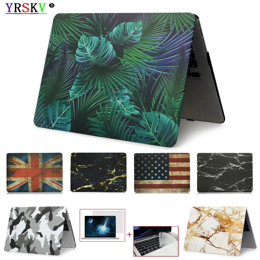 2022 Leaf Painted Case For Apple MacBook M1 M2 Chip Air 13.6 Pro 14.2 16.2 inch Retina Touch ID Bar 11 12 13 15 16 inch