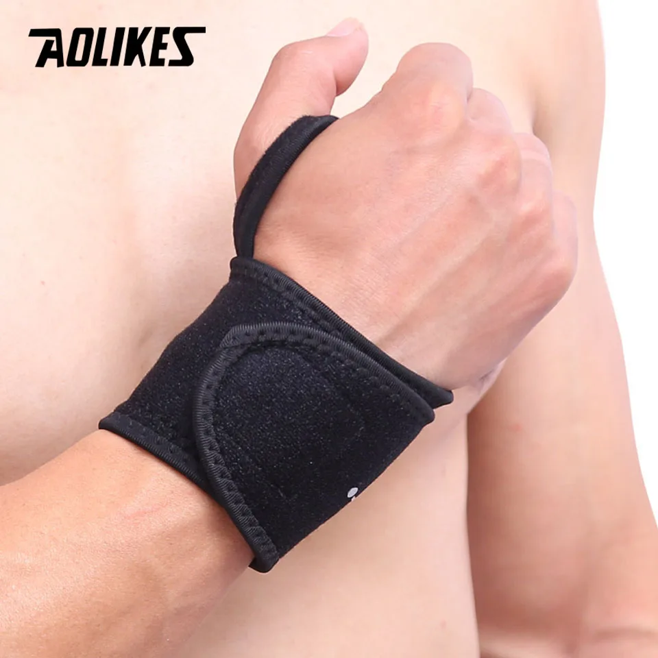 AOLIKES 1 Pair Self-heating Magnet Wrist Support Brace Guard Protector Winter Keep Warm Band Sports Sales Tourmaline Wristband