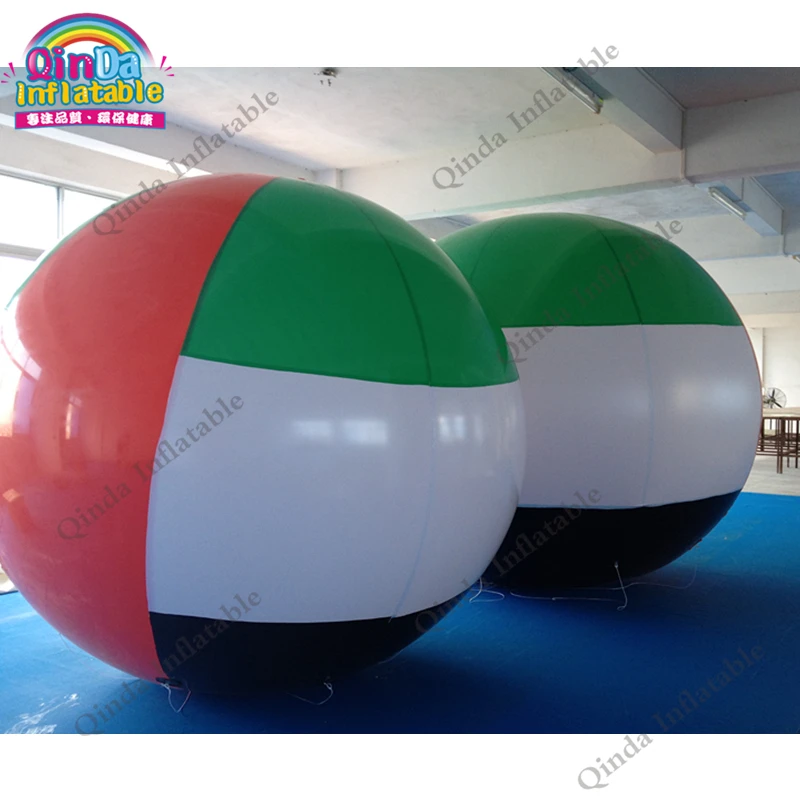 2 Pieces Inflatable Helium Balloons For Party,customized Logo 2m Diameter Commercial Helium Balloon For Sale