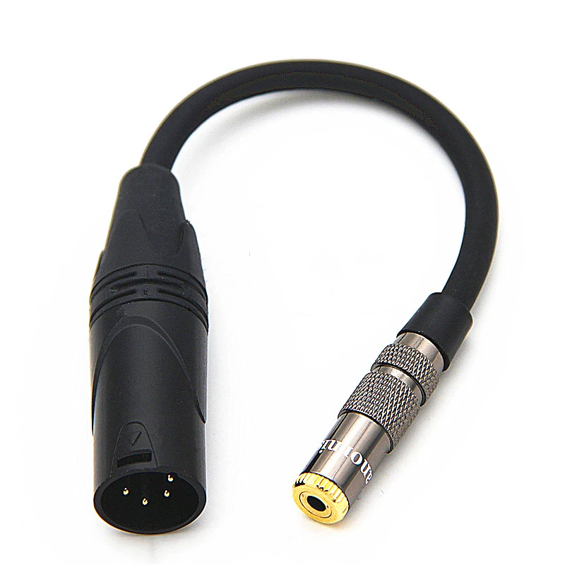 HIFI męski 4-pinowy bilans XLR do 3.5mm 2.5mm 6.35mm 4.4mm żeński kabel Audio DAC Stage 4 rdzeń XLR Adapter słuchawek kabel