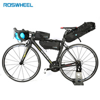 Roswheel Bicycle Triangle Bag MTB Road Bike Frame Bag Pannier Cycling Accessories Bike Rack Storage Folding Bicycle Carrier Bags