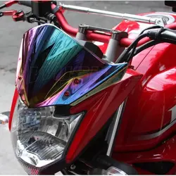 Motorcycle Windshield WindScreen Screen For 2014 2015 2016 2017 2018 Yamaha FZ16 Fi V2.0 FZ 16 FZ-S FZS S 150 Black Iridium