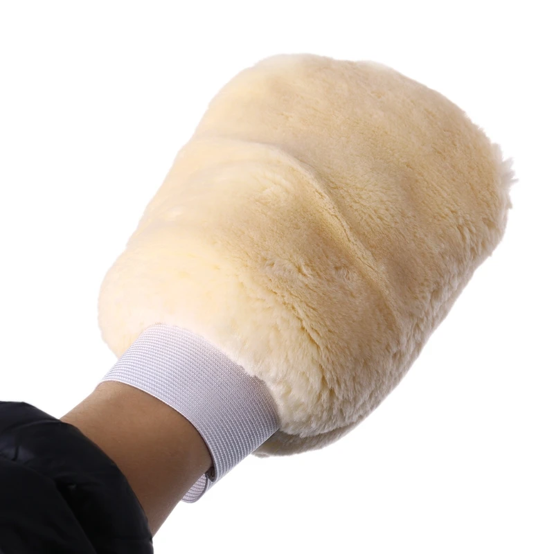 Car-styling High Quality Synthetic Lambswool Polish Wash Mitt Soft Sheepskin Car Clean Glove dropshipping