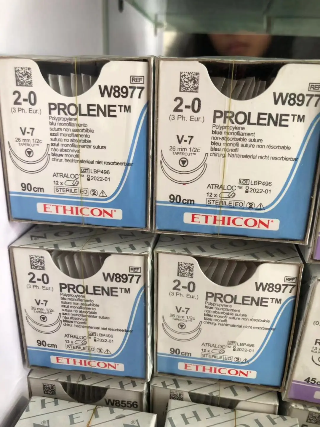 Imagem -02 - para a Linha Não Absorvente do Tendão W8522 30 W8683 4-0 W8665 4-0 W8761 4-0 W8761 4-0 W8400 2-0 do Polipropileno de Johnson Prolene