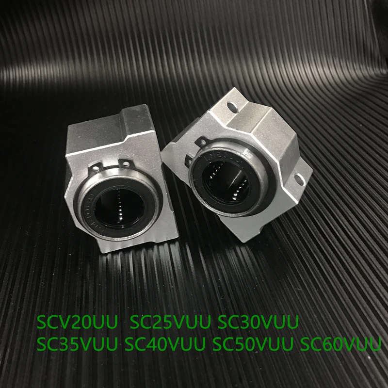 Scv20uu Sc25vuu Sc30vuu Sc35vuu Sc40vuu Sc50vuu Sc60vuu Linear Bearing Block With Linear Ball Bearing Sc20vuu Inside Cnc Part