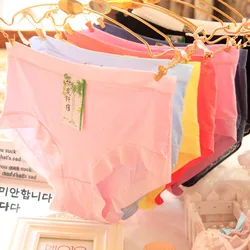 High Quality bamboo fiber underwear briefs women comfortable Breathable panties  sexy lingerie Female Underwear Shorts 11 Colour