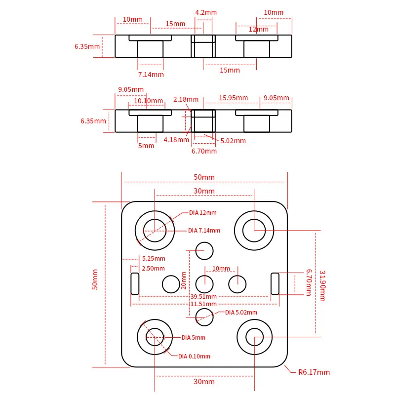 2020 V-Openbuilds Räder V-Gantry-Plattensatz Spezielle Gleitplatte mit Rollen für 2020/2040 V-Nut-Aluminiumprofile 3D-Druckerteile – Detail 1