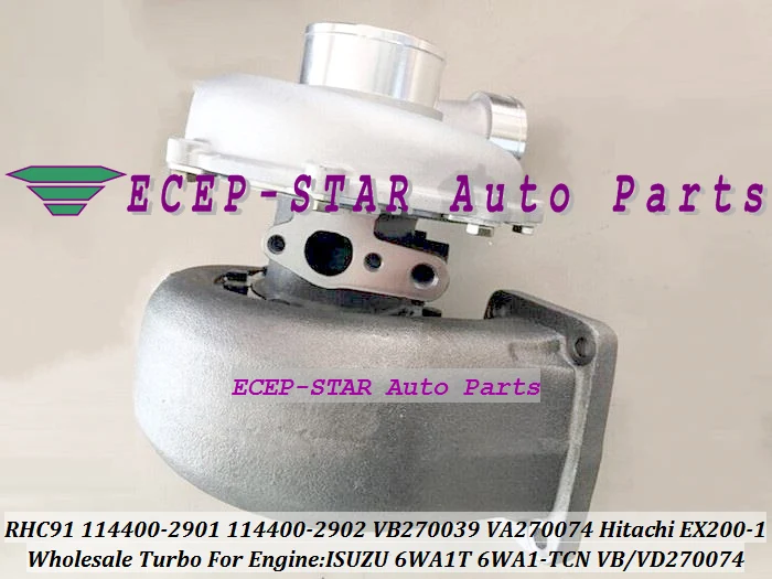 

Бесплатная доставка RHC91 VI98 114400-2901 114400-2902 VA270074 VD270074 турбо для HITACHI EXZ200-1 EX200-1 для ISUZU 6WA1T 6WA1 TCN Engin