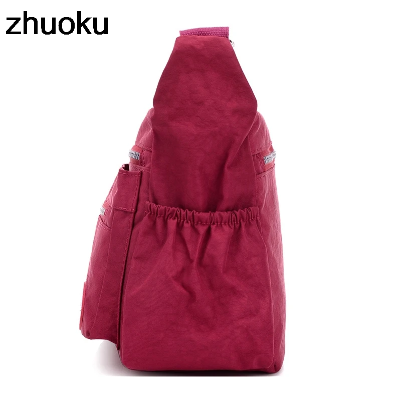 Luxusní ženy kurýr brašna vodotěsný silon bedra pytle ležérní top-handle dámy kabelka cestovní vláčet dámská crossbody brašna