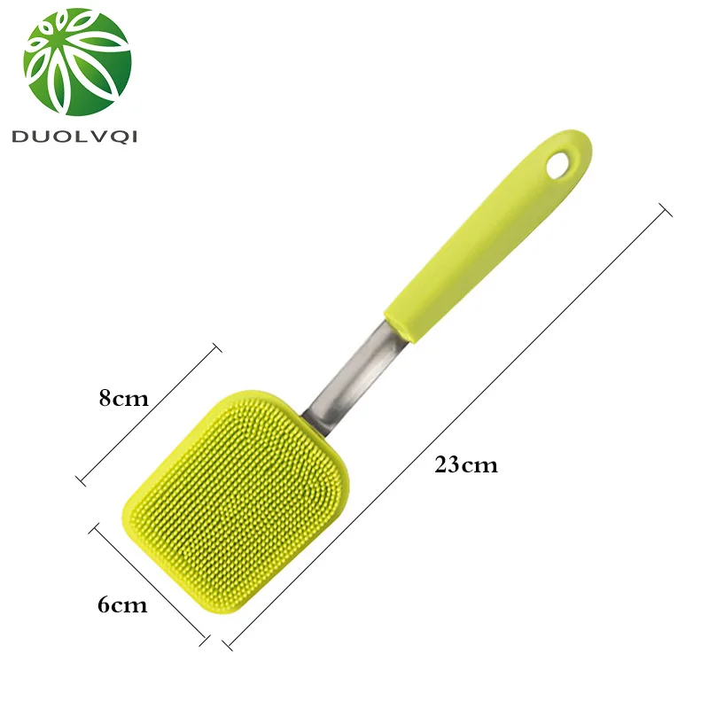 Multifunctional Silicone Pot Cleaning Brush New Arrival Pan Dishes Cleaning Sponge with Handle Kitchen Accessories