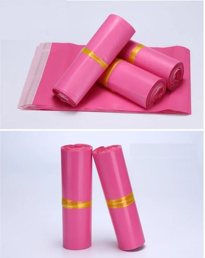 60*70cm Pink Plastic Mailing Bags Poly Mailer Envelopes Shipping Bag Polybag Poly Mailer 100pcs/lot Free shipping